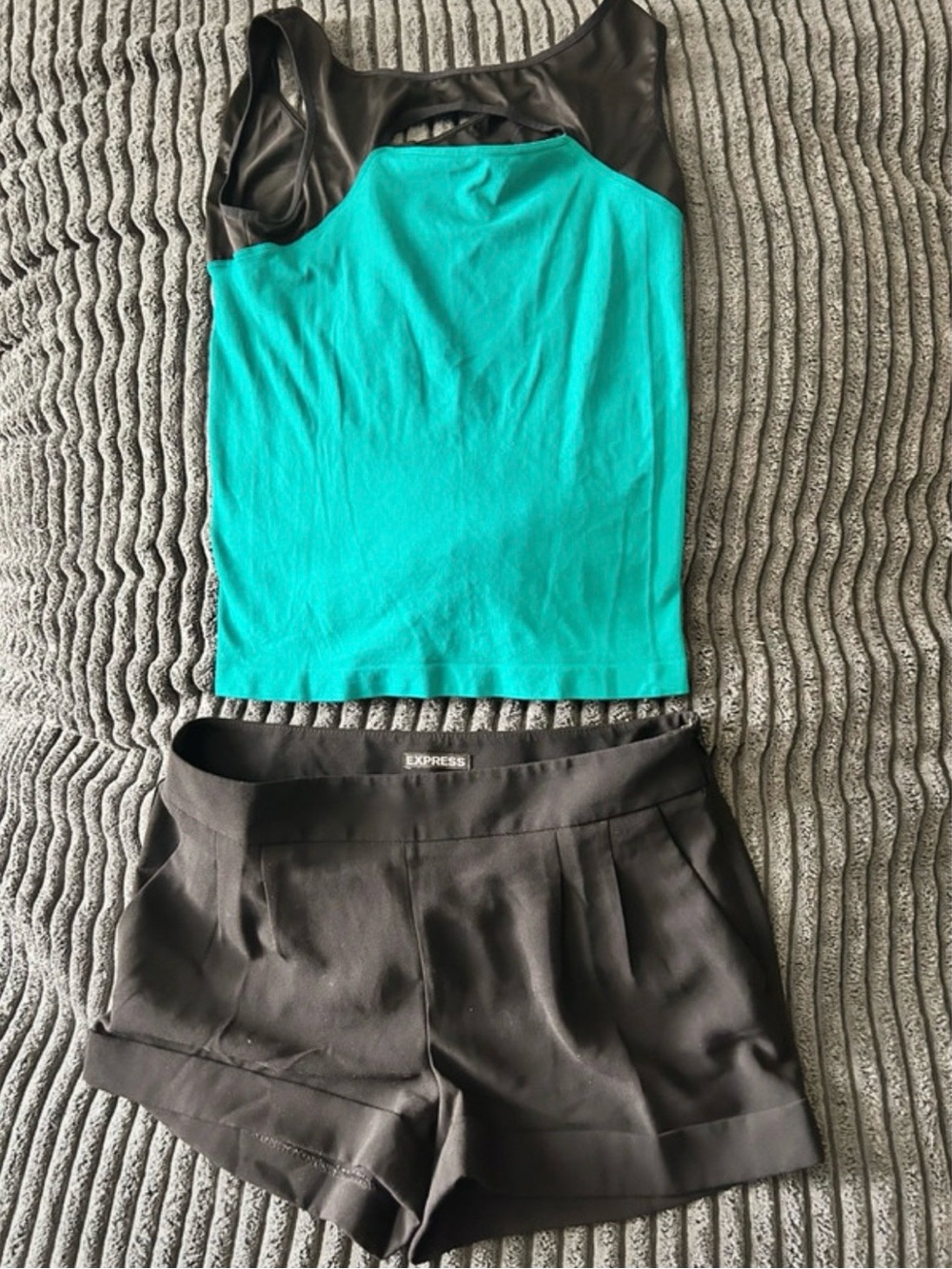 Bebe Top & Express Shorts Set Sizes M/L & 6
